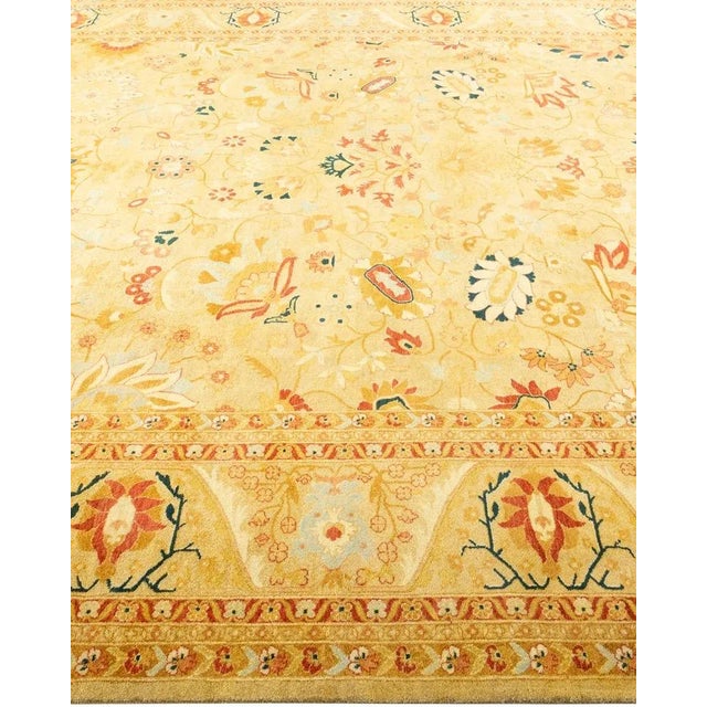 Solo Rugs Mogul, One-of-a-Kind Hand-Knotted Area Rug in Ivory, 8' 2" x 10' 1" For Sale - Image 4 of 8