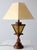 Vintage Mediterranean Revival Amber Glass Table Lamp For Sale - Image 9 of 14