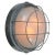 industrial scone, wall and ceiling light, flush mount. grey aluminium with frosted glass 2x E27 / E26 Up to 250V...