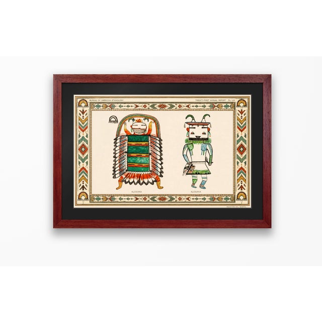 Paper Atelier Aria Lumae Hopi Kachina Alosaka Deities Horizontal Fine Art Gallery Board Print For Sale - Image 7 of 11