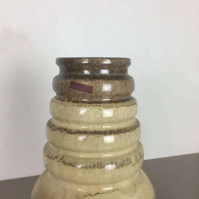 Vintage Pottery Fat Lava Vienna Vases from Scheurich, Germany, Set of 4 For Sale - Image 4 of 11