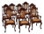 Late 19th Century Medallion Armchairs in Turned and Carved Wood, 1890, Set of 6 For Sale
