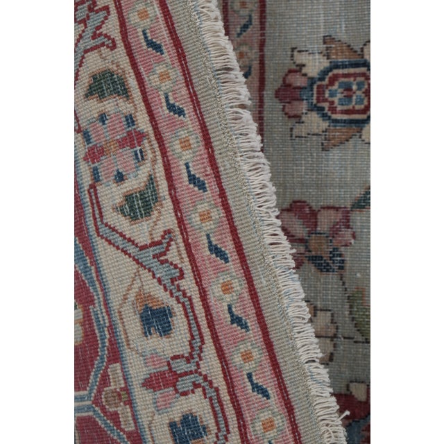 Early 20th Century Floral Turkish Rug 6'11'' X 9'7'' For Sale - Image 11 of 13