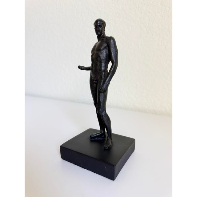 Mid 20th Century Greco Roman Male Sculpture, Metropolitan Museum of Art Reproduction For Sale In Sacramento - Image 6 of 8