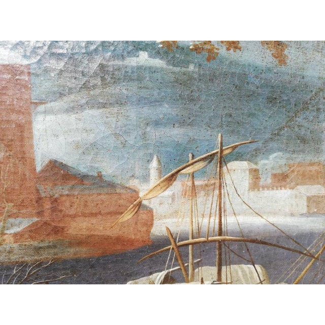 Flemish School Artist, Landscape, 17th Century, Oil on Canvas, Framed For Sale - Image 5 of 14