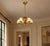 ASEA, Swedish Mid-Century Modern, Pendant Light or Chandelier, Brass, Elm, Fabric, Sweden, Sweden, 1947 A unique model A...