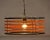 Metal Italian Black & Orange Color Round Pendant Light - Black Finish For Sale - Image 7 of 13