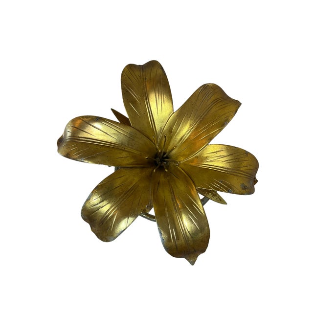 Mid-Century Modern 1980s Lily Table by Arthur Court For Sale - Image 3 of 6