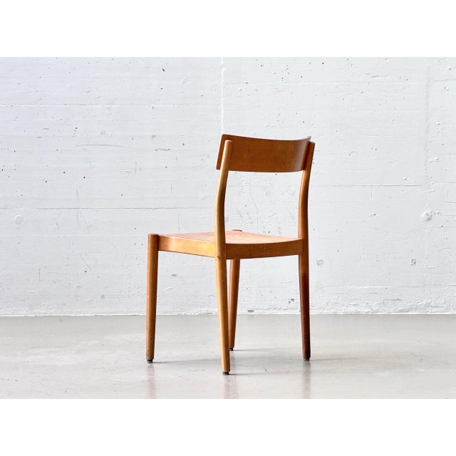 A rare pair of portex stacking chairs, priced per piece, designed in 1945 by danish designers peter hvidt and orla...