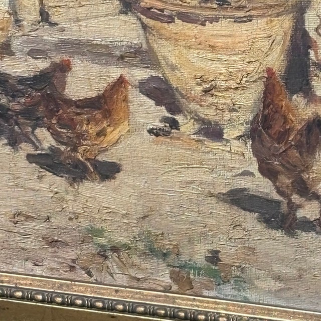 Popular Court Scene, Early 1900s, Oil Painting on Canvas For Sale - Image 8 of 15