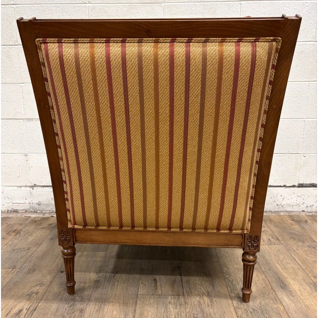Custom Ethan Allen Regency Style Armchair Bergere For Sale In Kansas City - Image 6 of 12
