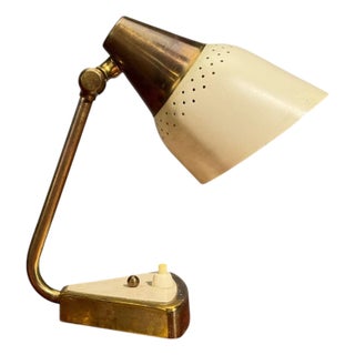 Oba, Swedish Modern, Desk Lamp, Brass, Metal,Sweden, 1950s For Sale