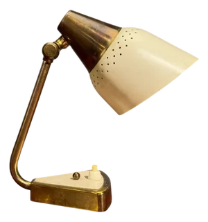 Oba, Swedish Modern, Desk Lamp, Brass, Metal,Sweden, 1950s