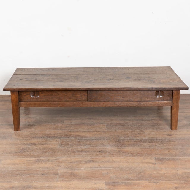 French Provincial 20th Century French Oak Coffee Table For Sale - Image 3 of 14
