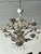 1950s Petite Vintage French Country Painted Chandelier For Sale - Image 5 of 6