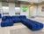 Modern Cobalt Blue Modular Sofa by Mario Bellini for B & B Italia For Sale - Image 3 of 16