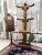 Mid 19th Century 19th Century Dutch Elm Hall Stand with Mirror, Coat Hooks and Umbrella Holders For Sale - Image 5 of 8