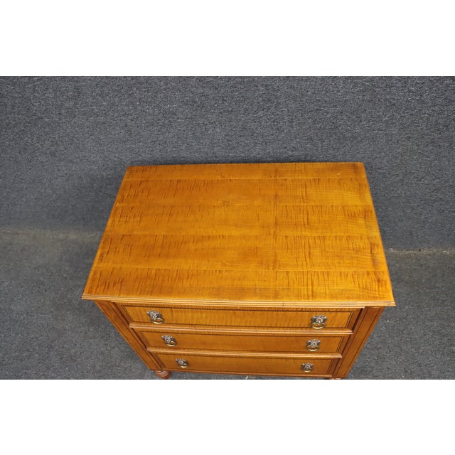 Councill Furniture Councill Tiger Maple Chest For Sale - Image 4 of 12