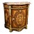 Exquisite French Accent Cabinet With Floral Marquetry, Marble Top & Bronze Mounts For Sale