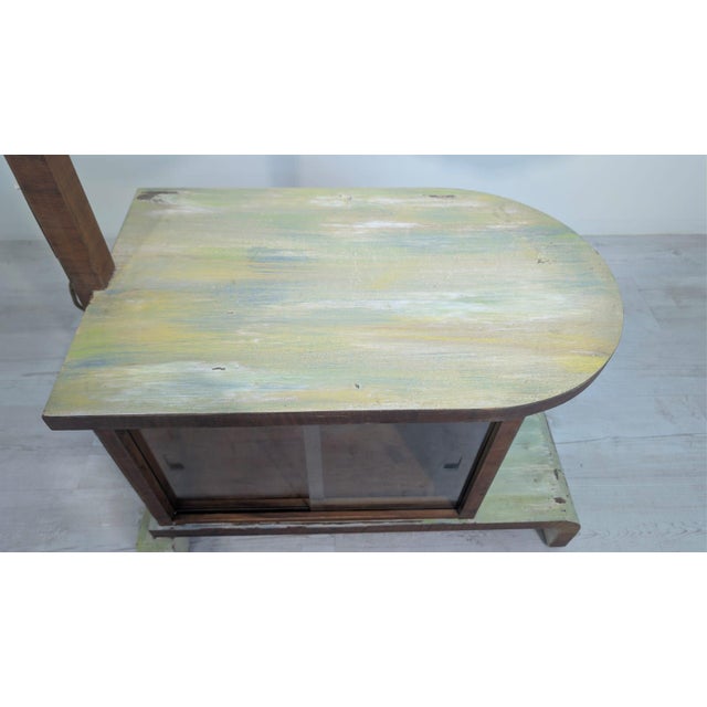 Art Deco Floor Lamp with Table and Bar For Sale - Image 4 of 18