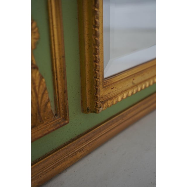 Carvers’ Guild Marie Antoinette French Style Trumeau Mirror For Sale - Image 10 of 13