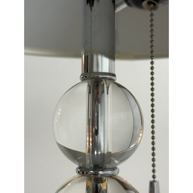 Modern Stacked Glass Orb Table Lamp For Sale - Image 9 of 12