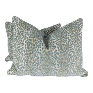 Cowtan & Tout "Barnum" in Aqua 16"x20" Pillows-A Pair For Sale