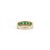 1ct Emerald & Diamond Eternity Band Art Deco Ring in 14k Gold Size 5 For Sale - Image 9 of 16