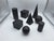 Wooden Geometric-Shape Ornaments in Black Lacquer from Molteni, 1990s, Set of 8 For Sale - Image 10 of 17