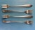 Reed & Barton 1958 Reed & Barton "The Diamond" Sterling Cocktail Forks by Gio Ponti - Set of 4 For Sale - Image 4 of 6