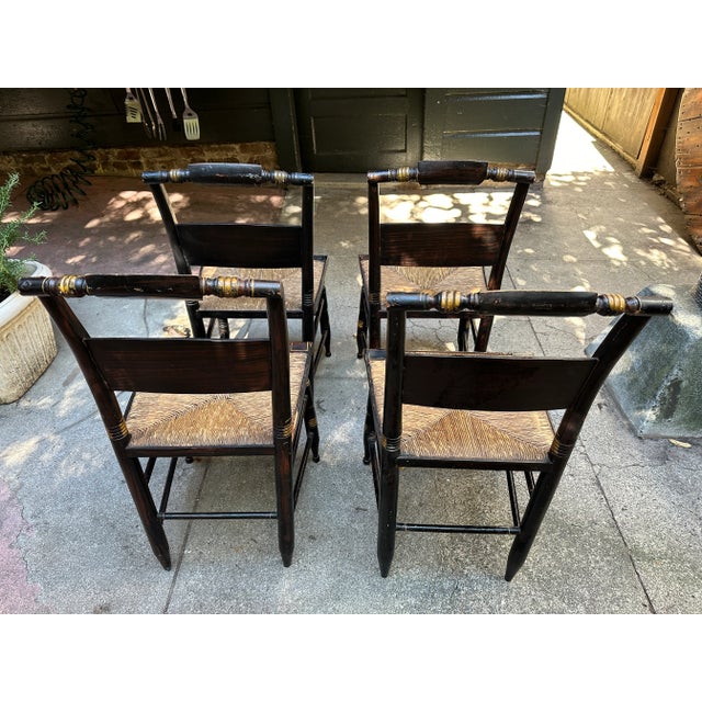 Early 21st Century Vintage Hitchcock Side Chairs - Set of 4 For Sale - Image 5 of 11