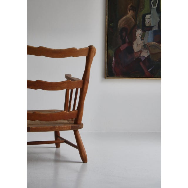 Set of Pinewood & Sheepskin Lounge Chairs, Sweden, 1940s For Sale - Image 15 of 18