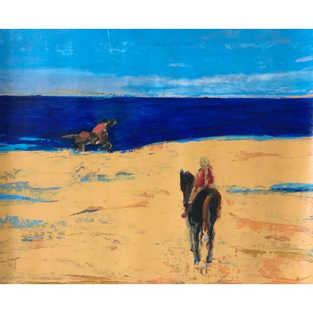 Early 21st Century Monika Rossa, A Beach, 2024, Oil on Canvas For Sale - Image 5 of 5