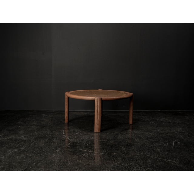 Wood Geometric Coffee Table in Oak and Marble, 1960s For Sale - Image 7 of 18