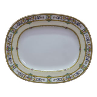 Antique Mintons England Grasmere Floral Acanthus Oval Serving Platter 15" For Sale