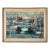 1960s Vintage Harbor Scene Jean Kalisch Abstract Painting Oil on Board For Sale