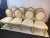 Suite of Eight Cream Washed Oak Art Deco Revival Dining Chairs Designed By John Hutton For Donghia In the 1970's.Dining...