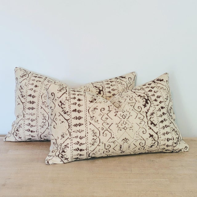 Traditional Soane Britain Symi Chesnut Lumbars -Pair For Sale - Image 3 of 5