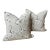 Beige Taupe and Cream Linen Monkey Pillows Pair For Sale