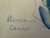 1950s Dimitrie Berea Water Color Sketch of Arde Bulova (Head of the Bulova Watch Company) & Prof. Nimbus in Cannes, France For Sale - Image 4 of 5