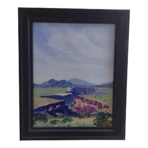 Original Oil Painting "Afternoon at the Gorge" by Anita Blythe Plein Air Landscape