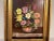 For your consideration is this lovely, vintage oil painting of a spring bouquet, in a beautifully detailed vase, sitting...