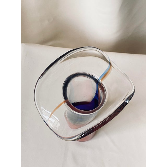 Vintage Gradient Glass Vase For Sale - Image 10 of 12