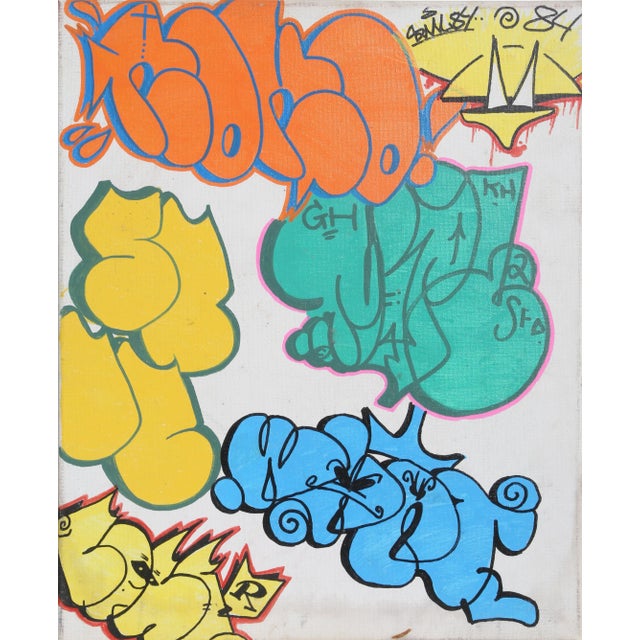 Street Art Sfd, Fangs, Painting For Sale - Image 3 of 3