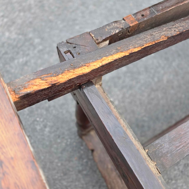 Antique 18th Century Draw-Leaf Table/Refectory or Tavern Table For Sale - Image 13 of 18