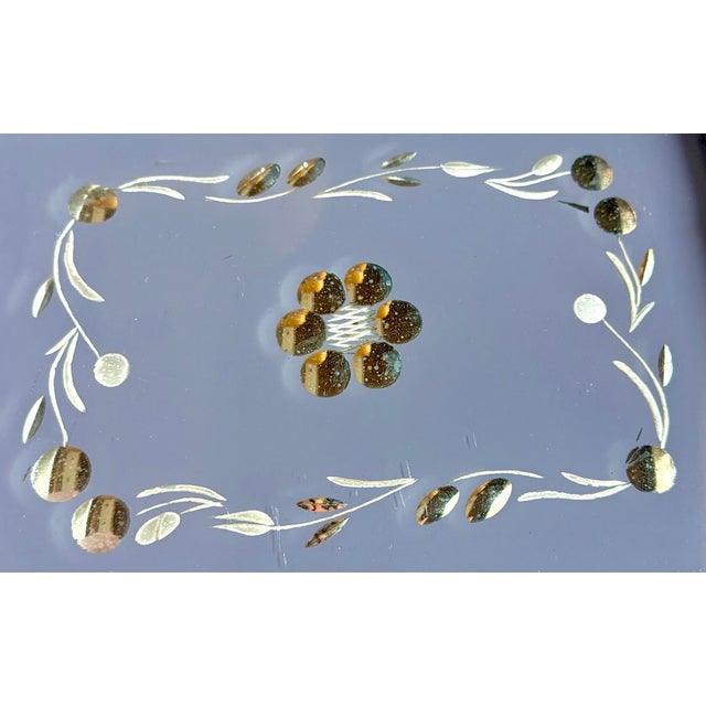 Art Deco Vintage Art Deco Stylized Floral Serving Tray For Sale - Image 3 of 7