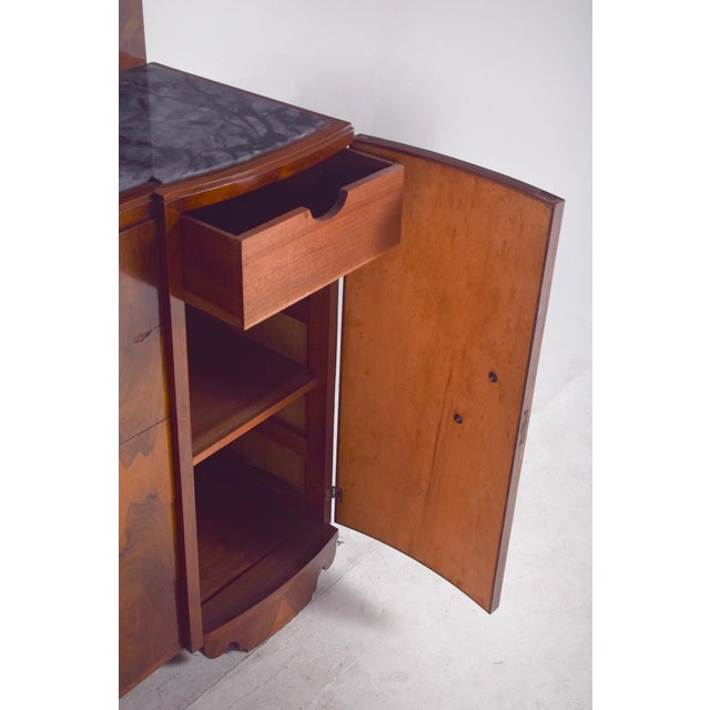 Vintage Portuguese Art Deco Mirror Sideboard, 1920 For Sale - Image 16 of 18