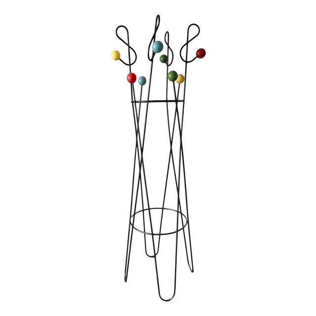 Clé de Sol Coat Rack by Roger Feraud, France, 1950s For Sale
