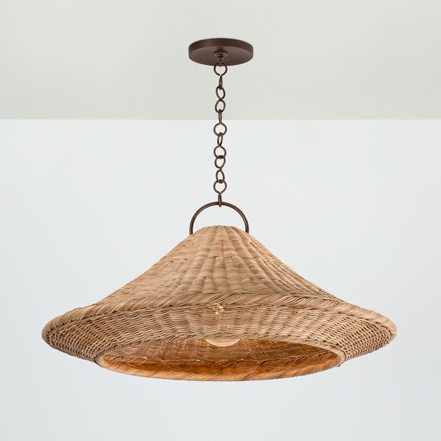 Inspired by the tranquility of the sea, this handwoven pendant light provides ambient illumination day and night....