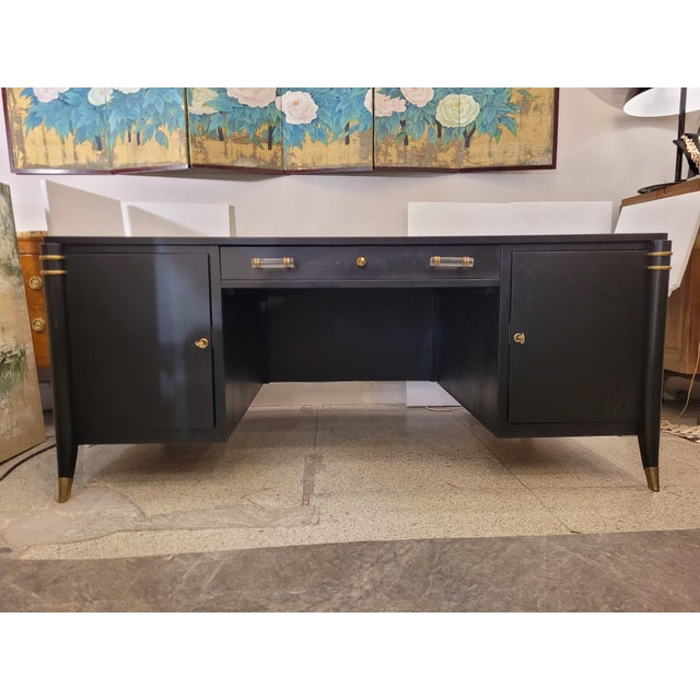 Art Deco Desk in the style of Léon & Maurice Jallot, France, 1940s For Sale - Image 3 of 18